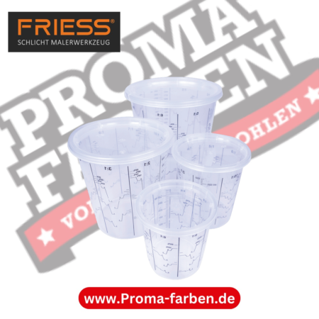 Friess Techno Mischbecher Satz 4 teilig kaufen bei Proma Farben.de Maler Fachhandel & Onlineshop