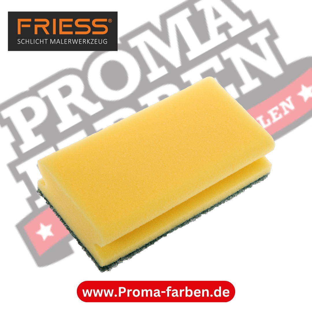 Friess Techno Scheuerschwamm 150x100x45mm abrasiv kaufen bei Proma Farben.de Maler Fachhandel & Onlineshop