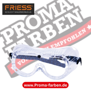 Friess Techno Schutzbrille Gummiband verstellbar kaufen bei Proma Farben.de Maler Fachhandel & Onlineshop