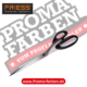 Friess Techno Linkshänderschere 210mm rostfrei kaufen bei Proma Farben.de Maler Fachhandel & Onlineshop