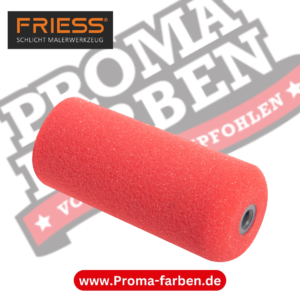 Friess Techno MicroCrater Schaumwalze 12 cm bügelseitig rund kaufen bei Proma Farben.de Maler Fachhandel & Onlineshop