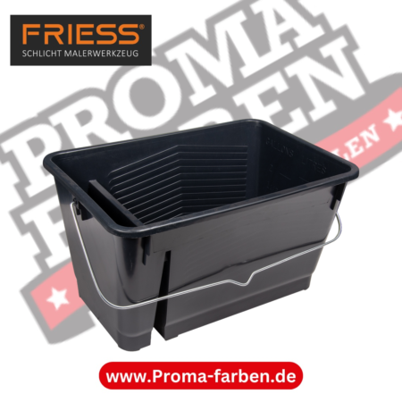 Friess Techno Farbeimer Kunststoff 10 Liter mit Werkzeugfach kaufen bei Proma Farben.de Maler Fachhandel & Onlineshop