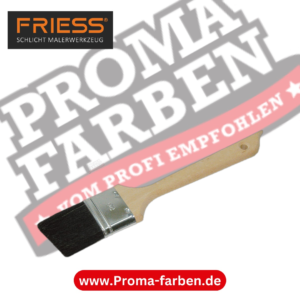 Friess Techno Flachpinsel abgeschrägt 35 mm schwarze Chinaborste kaufen bei Proma Farben.de Maler Fachhandel & Onlineshop