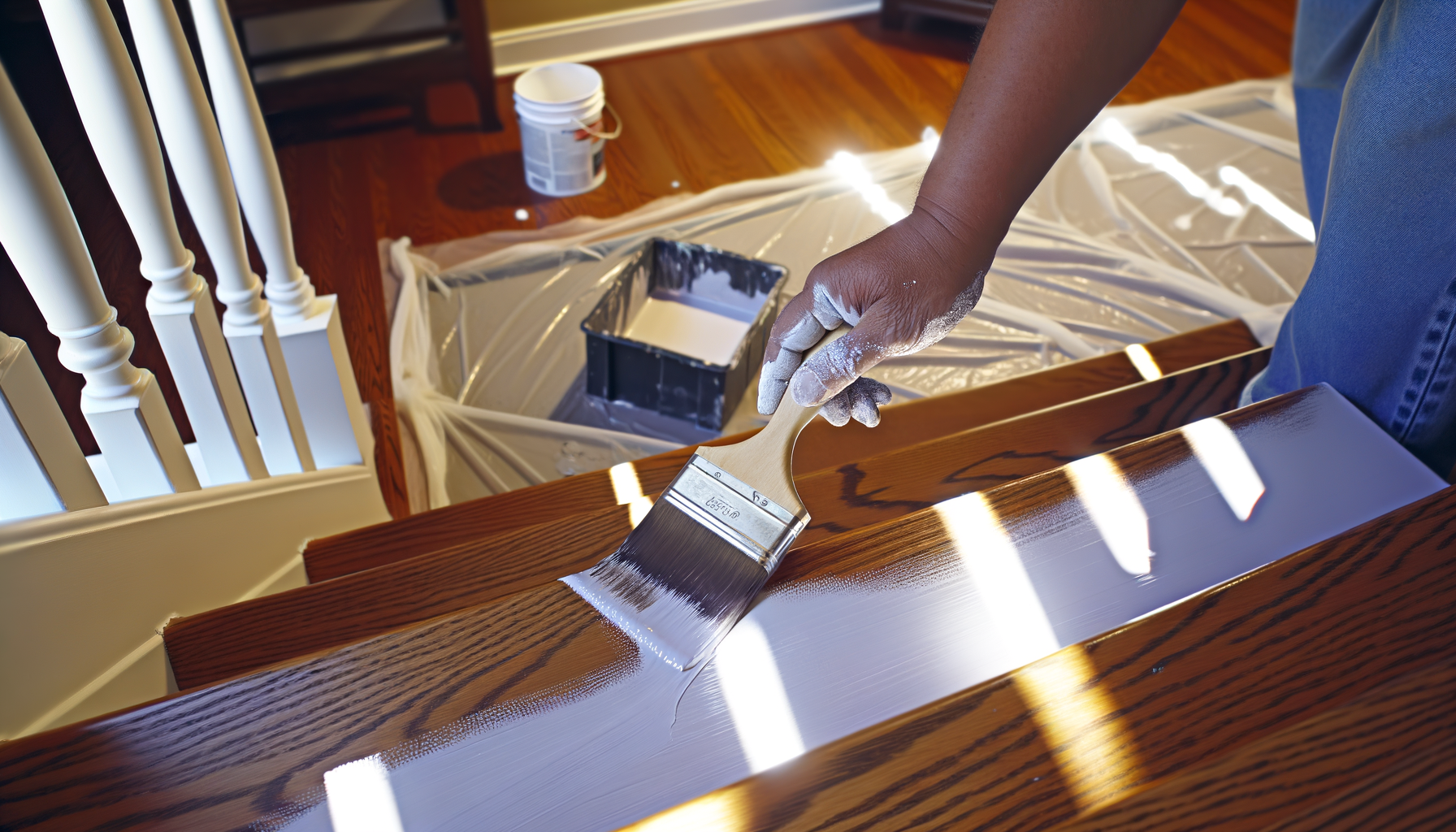 Holztreppe streichen – ProMa Farben Hamburg