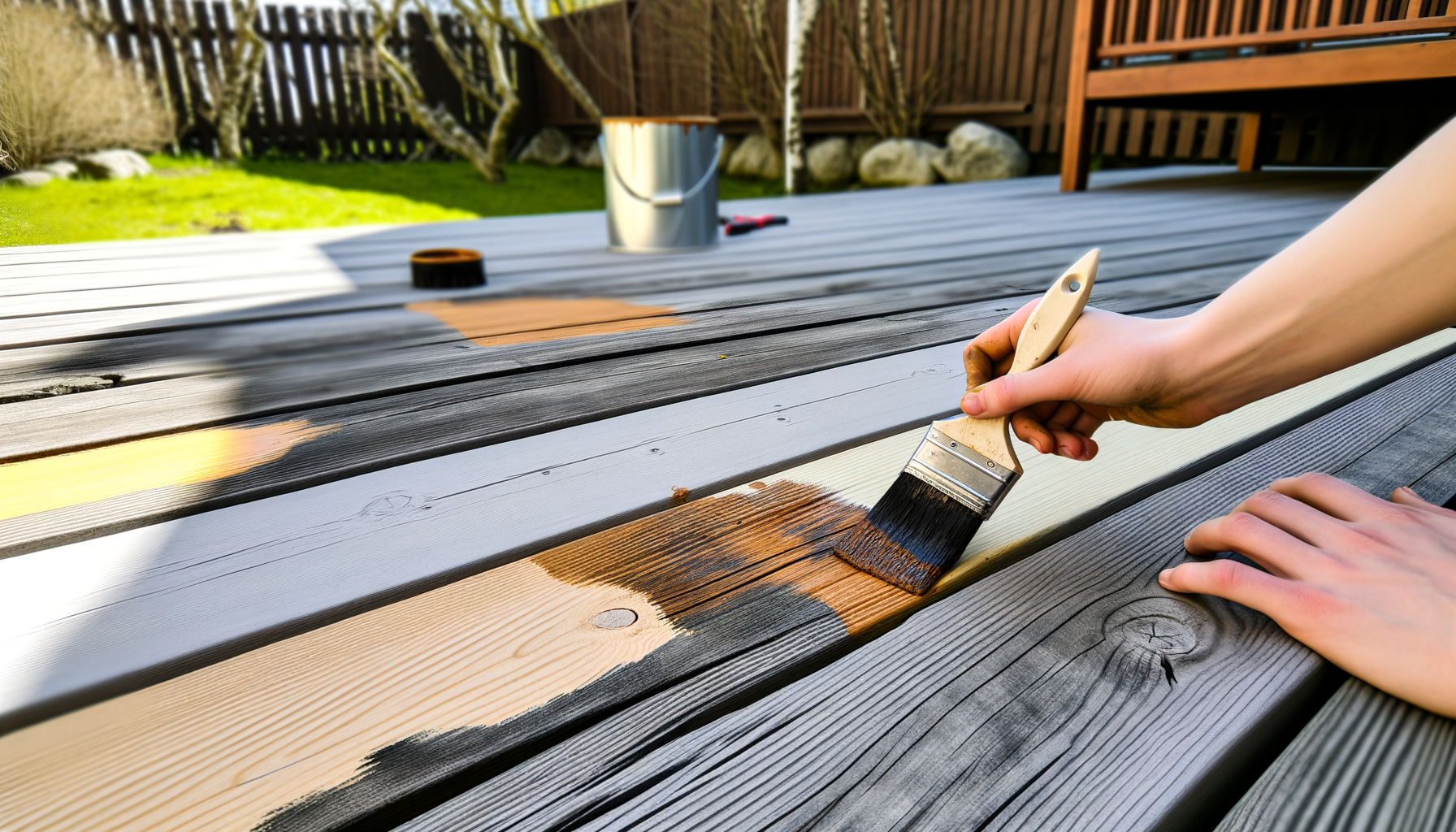 Terrassenholz streichen – ProMa Farben Hamburg