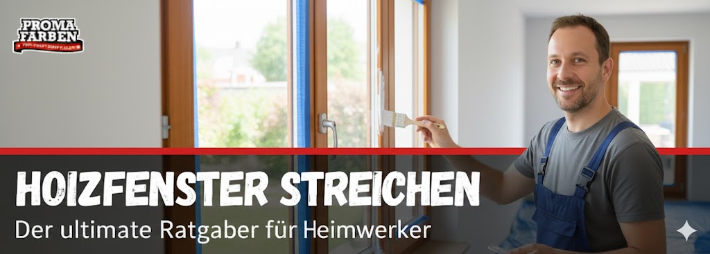 Holzfenster Streichen