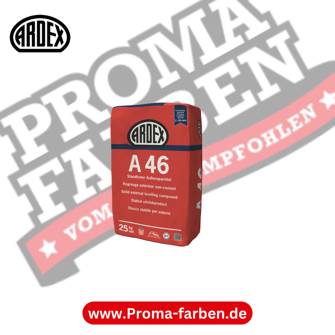 ARDEX A 46 Standfester Außenspachtel kaufen bei Proma Farben.de Maler Fachhandel & Onlineshop