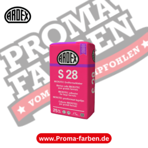 ARDEX S 28 MICROTEC Großformatkleber ARDEX S 28 MICROTEC Großformatkleber kaufen bei Proma Farben.de Maler Fachhandel & Onlineshop