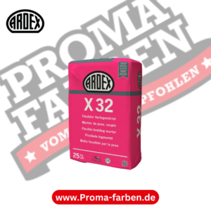 ARDEX X 32 Flexibler Verlegemörtel kaufen bei Proma Farben.de Maler Fachhandel & Onlineshop