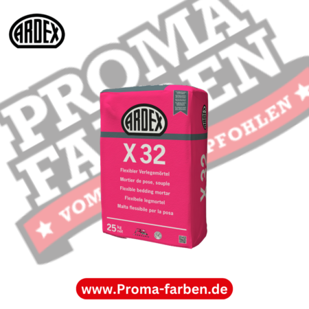 ARDEX X 32 Flexibler Verlegemörtel kaufen bei Proma Farben.de Maler Fachhandel & Onlineshop
