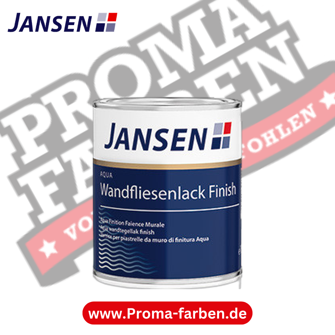 Jansen Aqua Wandfliesenlack Finish kaufen bei Proma Farben.de Maler Fachhandel & Onlineshop