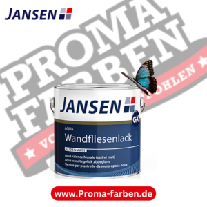 Jansen Aqua Wandfliesenlack kaufen bei Proma Farben.de Maler Fachhandel & Onlineshop