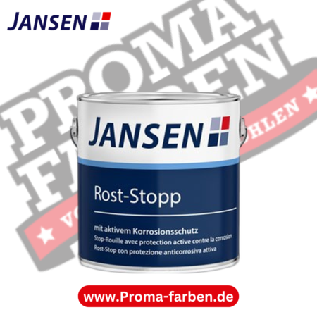 Jansen Rost Stopp Rostschutzgrundierung kaufen bei Proma Farben.de Maler Fachhandel & Onlineshop