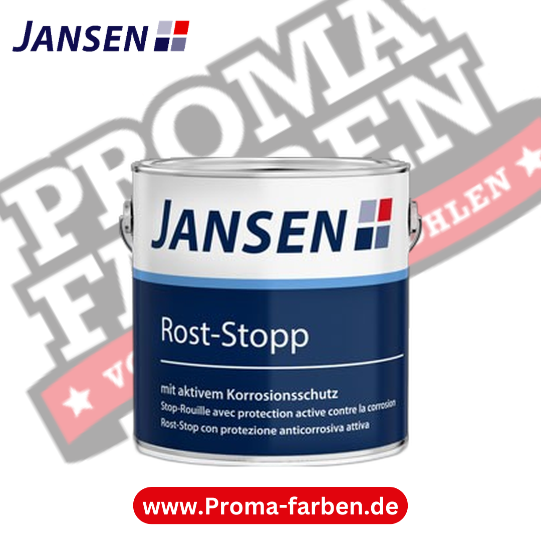 Jansen Rost Stopp Rostschutzgrundierung kaufen bei Proma Farben.de Maler Fachhandel & Onlineshop