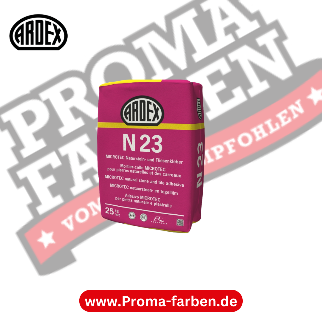 ARDEX N 23 MICROTEC Naturstein- und Fliesenkleber kaufen bei Proma Farben.de Maler Fachhandel & Onlineshop