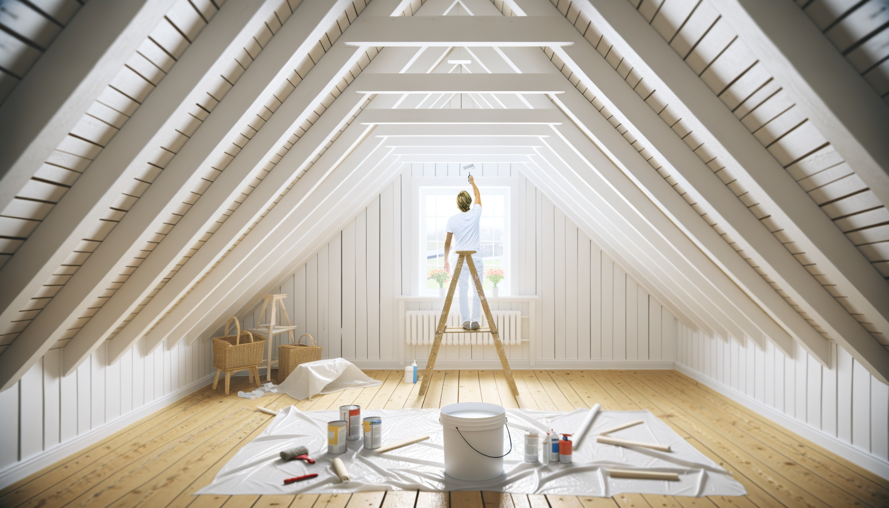 Dachboden streichen – ProMa Farben Hamburg