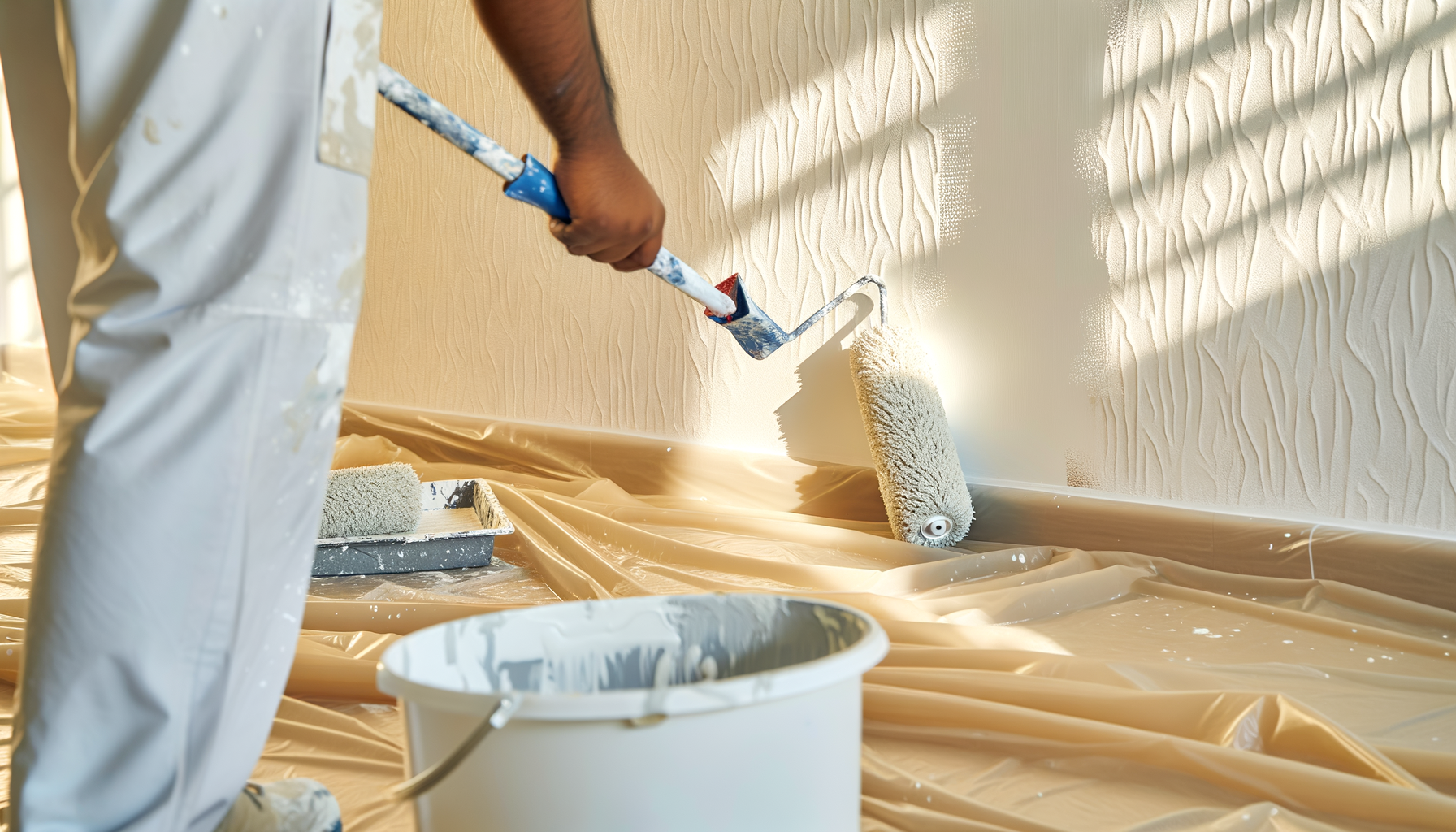 Raufaser streichen – ProMa Farben Hamburg