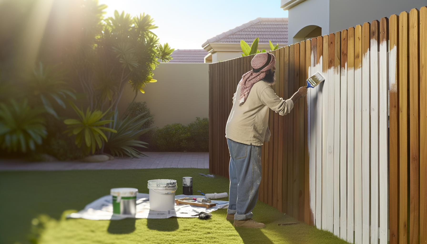 Zaun streichen – ProMa Farben Hamburg