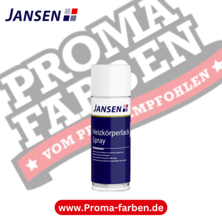 Jansen Heizkörperlack Spray Weiß 400ml Hochglänzend kaufen bei Proma Farben.de Maler Fachhandel & Onlineshop