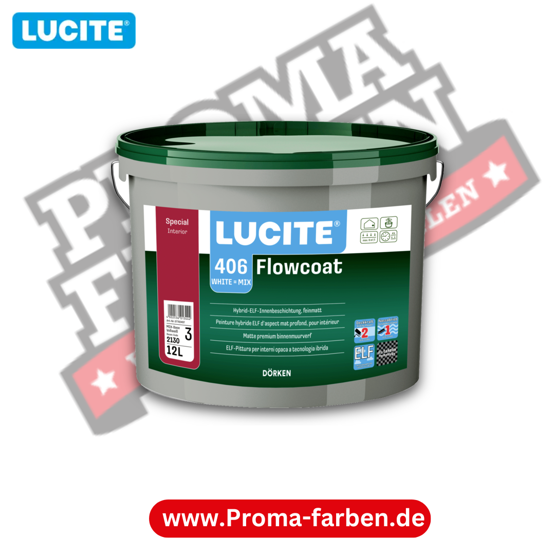 LUCITE 406 Flowcoat Wandfarbe online kaufen bei Proma Farben Hamburg