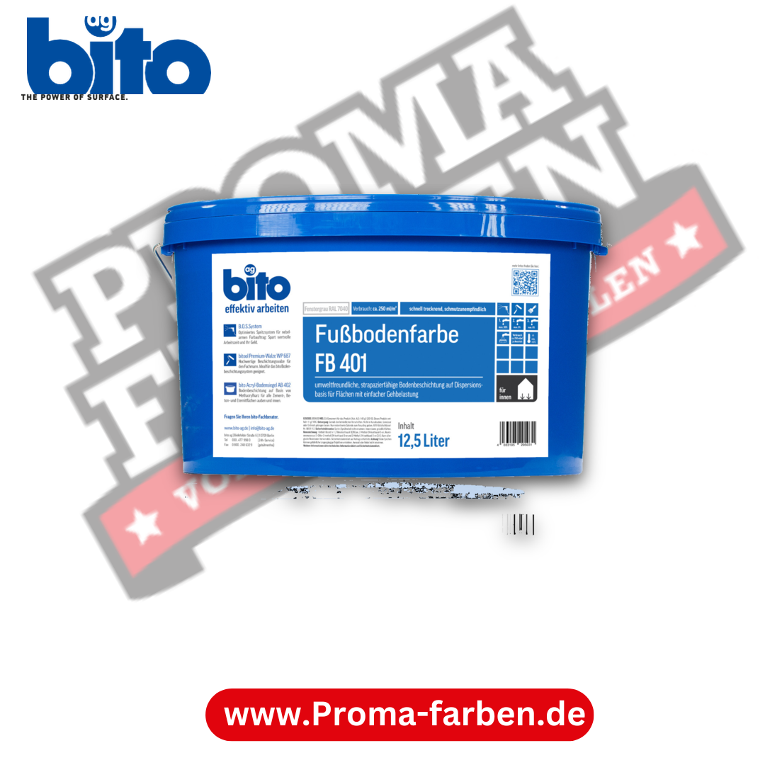 bito Fußbodenfarbe FB 401 RAL 7040 Fenstergrau 12,5 L