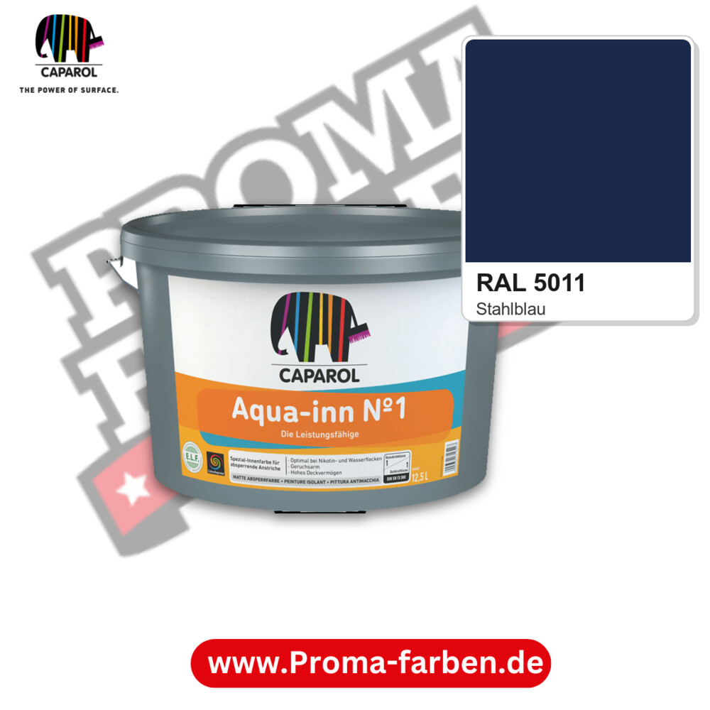 Caparol Aqua-inn N°-1 RAL 5011 kaufen Proma Farben Hamburg