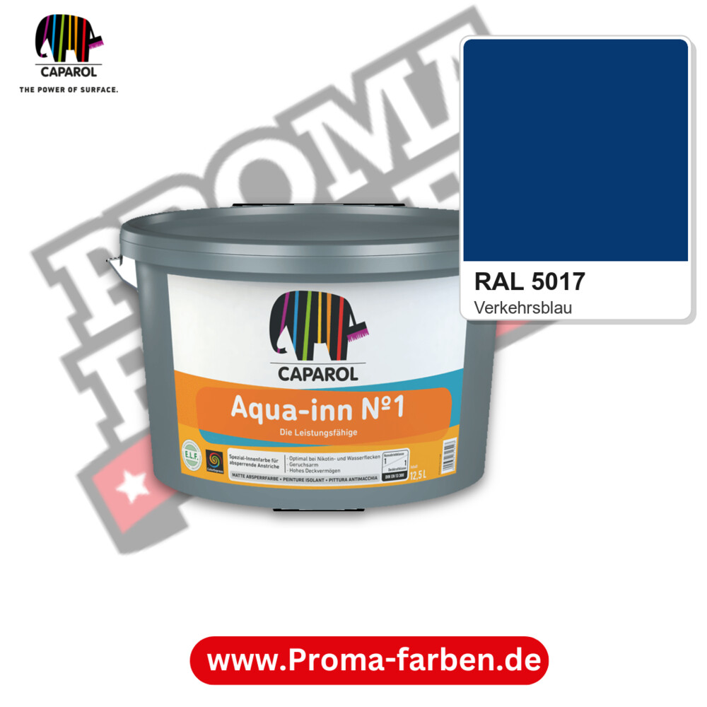 Caparol Aqua-inn N°-1 RAL 5017 kaufen Proma Farben Hamburg
