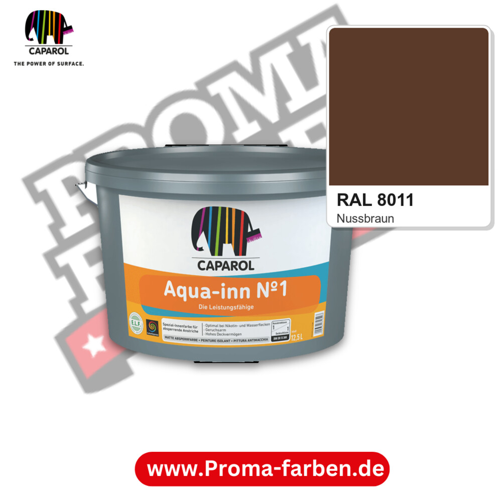 Caparol Aqua-inn N°-1 RAL 8011 kaufen Proma Farben Hamburg