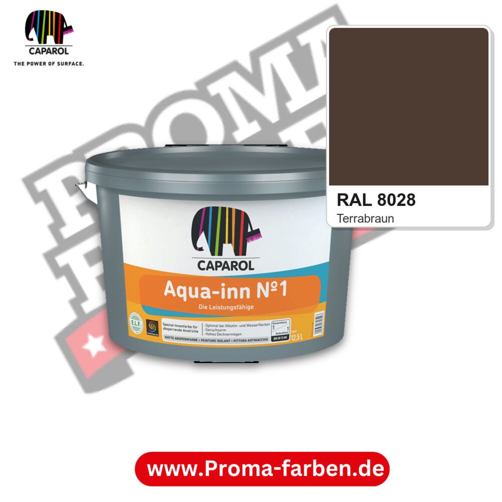 Caparol Aqua-inn N°-1 RAL 8028 kaufen Proma Farben Hamburg