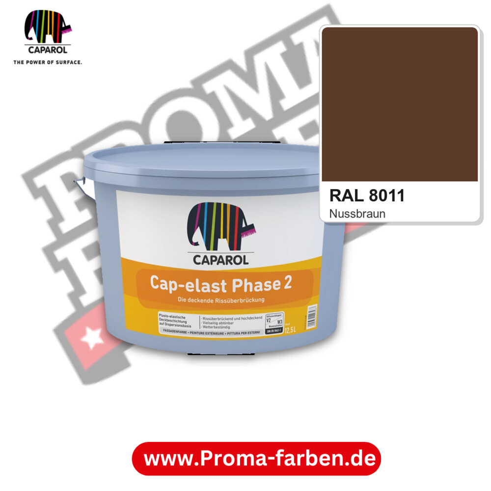 Caparol Cap-elast Phase 2-W RAL 8011 kaufen Proma Farben Hamburg