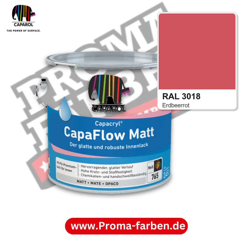Caparol Capacryl CapaFlow Matt RAL 3018 kaufen Proma Farben Hamburg