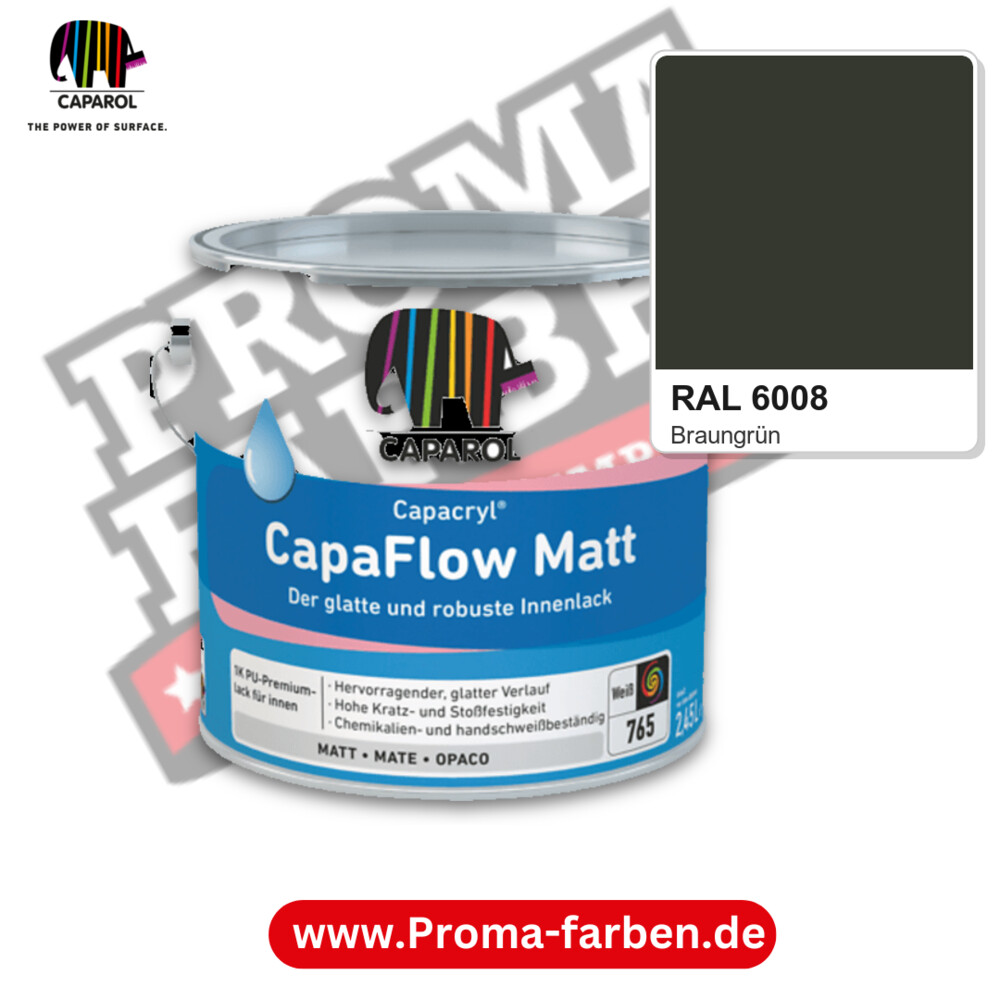 Caparol Capacryl CapaFlow Matt RAL 6008 kaufen Proma Farben Hamburg
