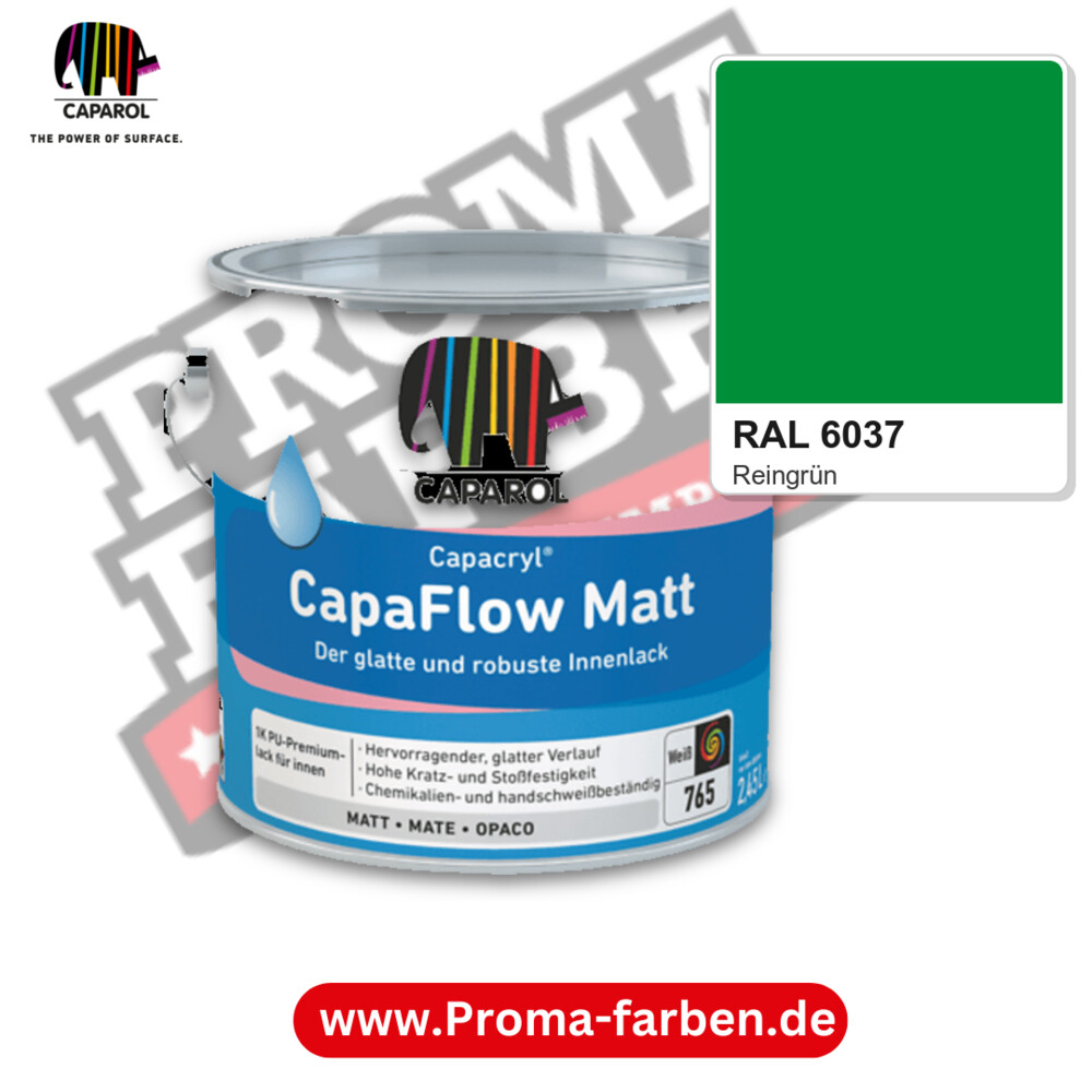 Caparol Capacryl CapaFlow Matt RAL 6037 kaufen Proma Farben Hamburg