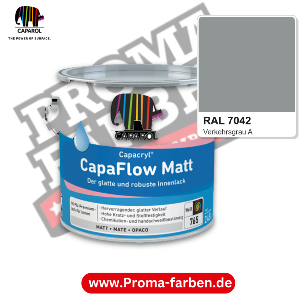 Caparol Capacryl CapaFlow Matt RAL 7042 kaufen Proma Farben Hamburg