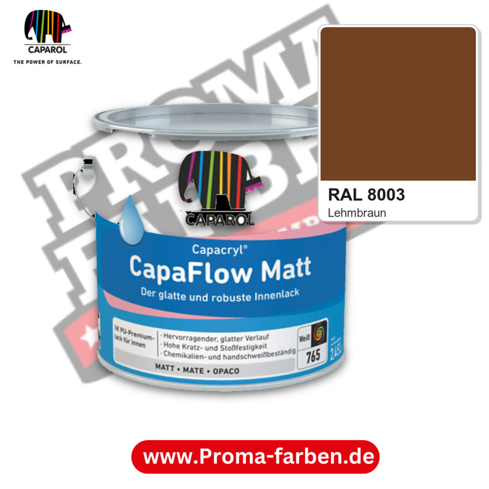 Caparol Capacryl CapaFlow Matt RAL 8003 kaufen Proma Farben Hamburg
