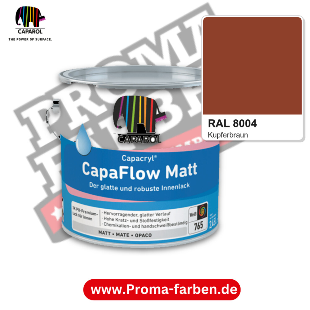 Caparol Capacryl CapaFlow Matt RAL 8004 kaufen Proma Farben Hamburg
