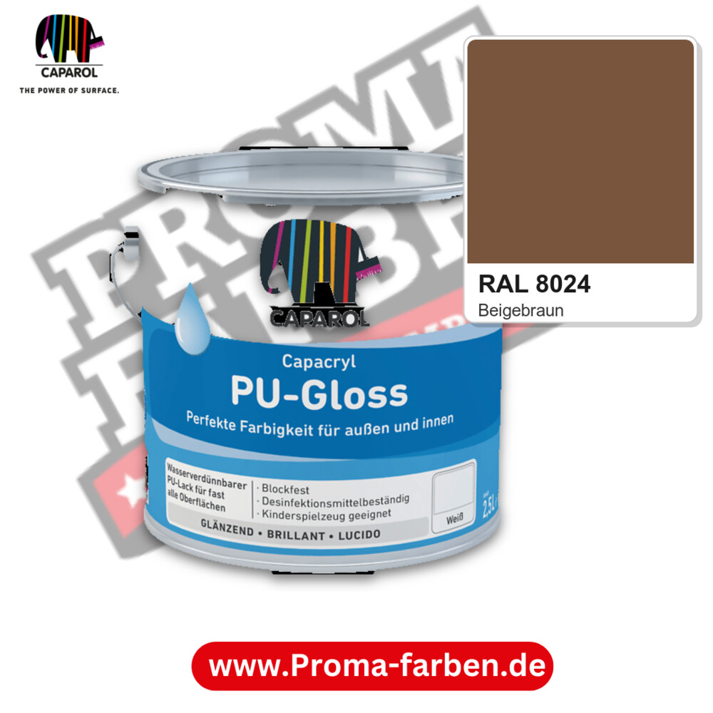 Caparol Capacryl PU-Gloss RAL 8024 kaufen Proma Farben Hamburg