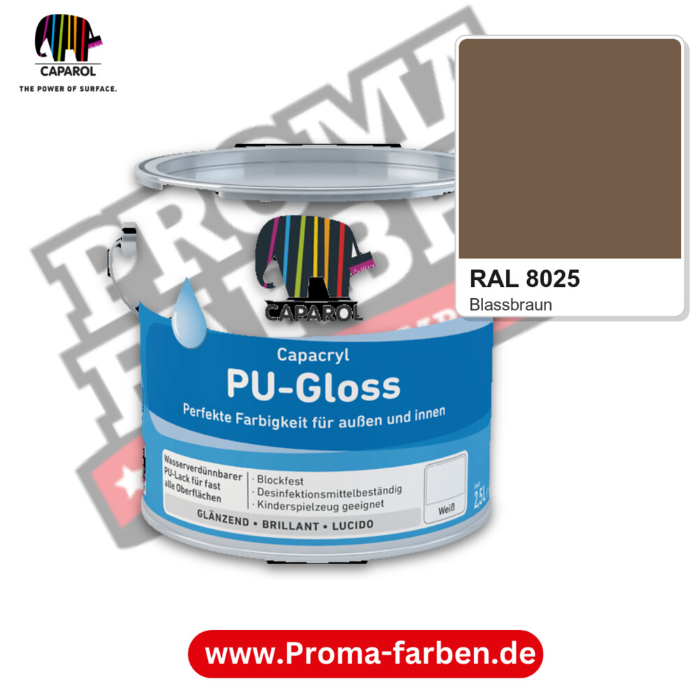 Caparol Capacryl PU-Gloss RAL 8025 kaufen Proma Farben Hamburg