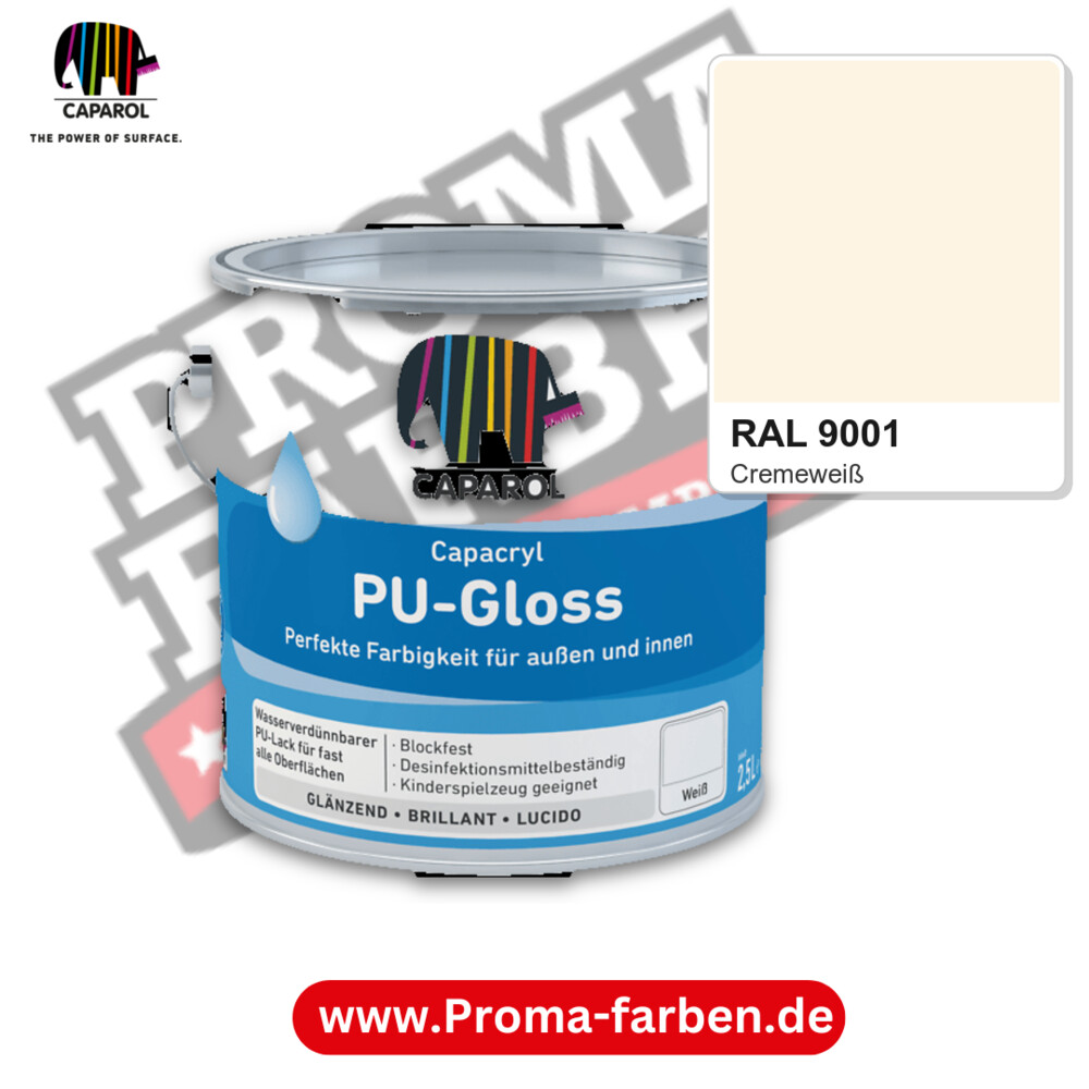Caparol Capacryl PU-Gloss RAL 9001 kaufen Proma Farben Hamburg