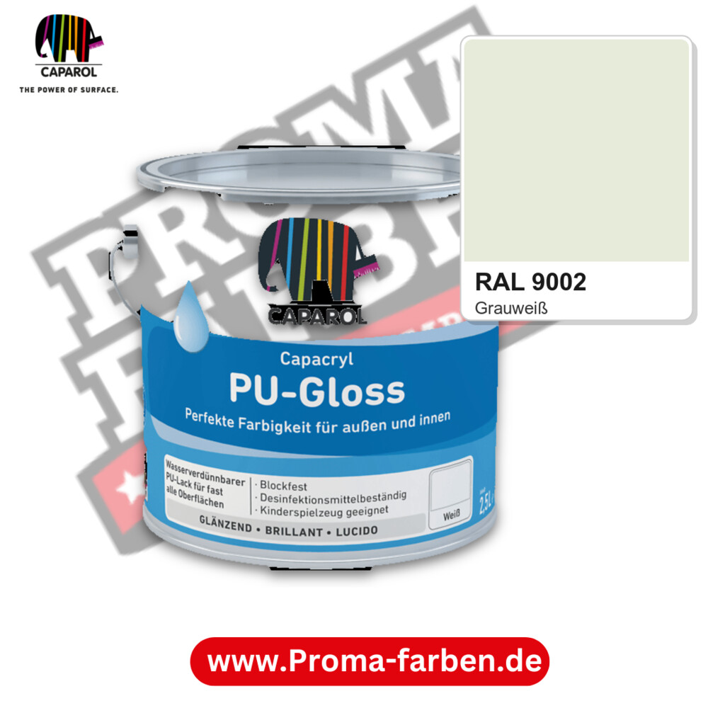 Caparol Capacryl PU-Gloss RAL 9002 kaufen Proma Farben Hamburg