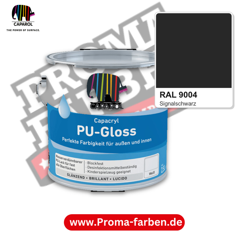 Caparol Capacryl PU-Gloss RAL 9004 kaufen Proma Farben Hamburg