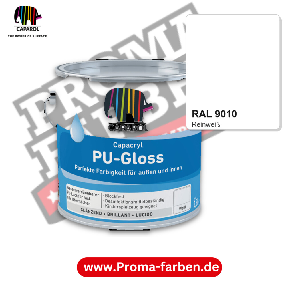 Caparol Capacryl PU-Gloss RAL 9010 kaufen Proma Farben Hamburg