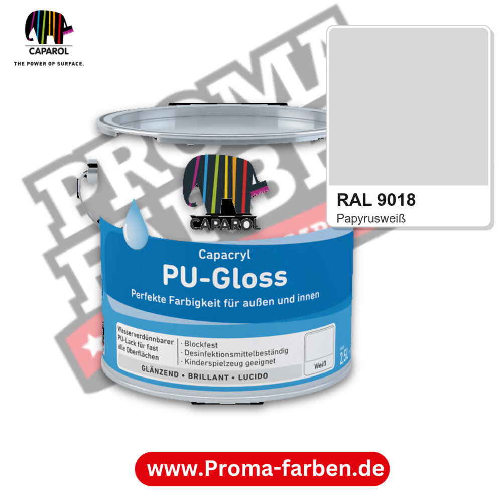 Caparol Capacryl PU-Gloss RAL 9018 kaufen Proma Farben Hamburg
