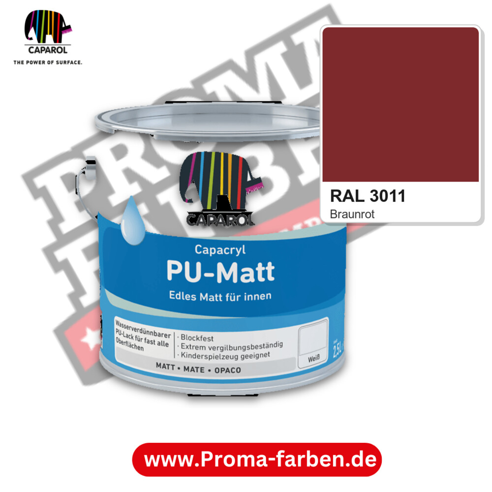 Caparol Capacryl PU-Matt RAL 3011 kaufen Proma Farben Hamburg