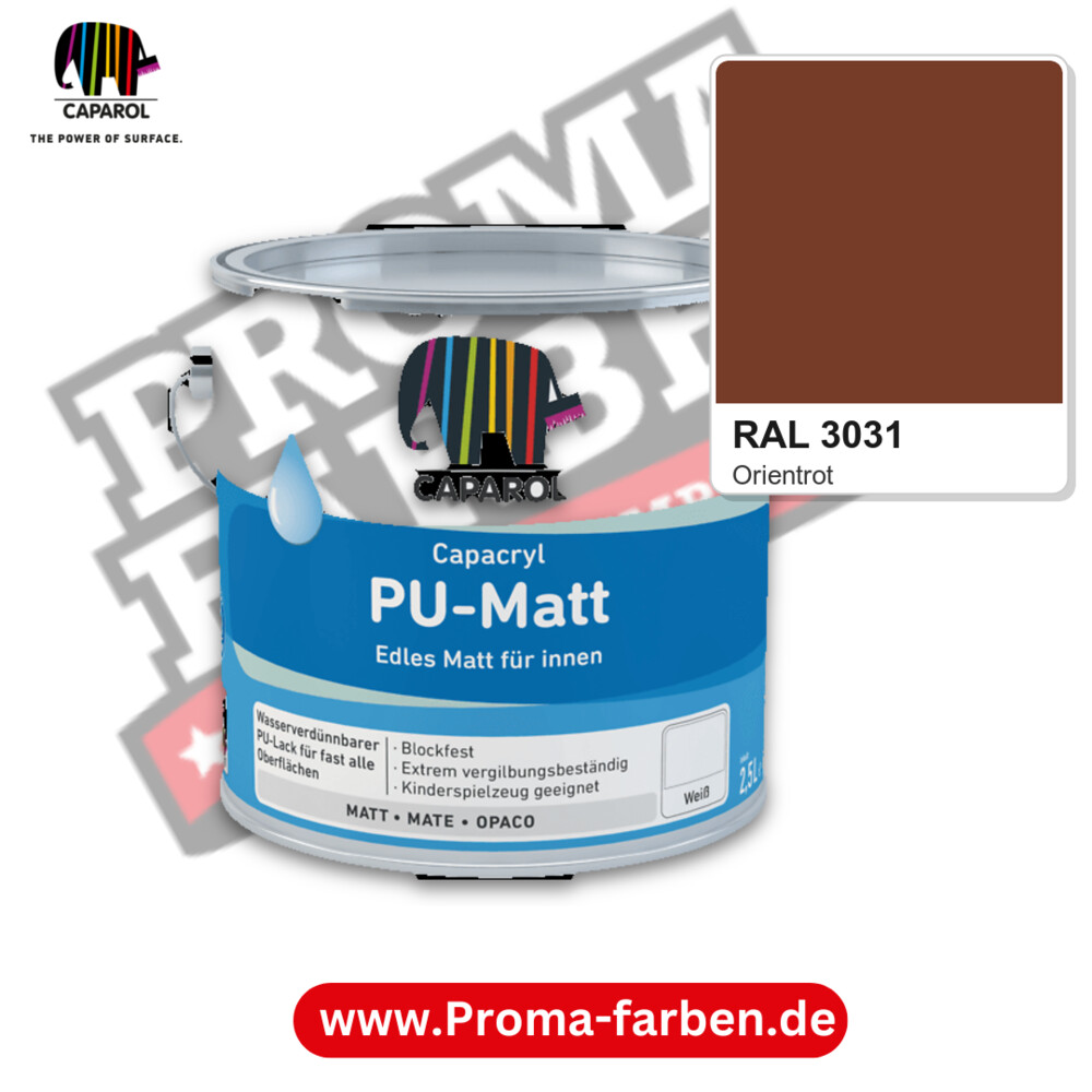 Caparol Capacryl PU-Matt RAL 3031 kaufen Proma Farben Hamburg
