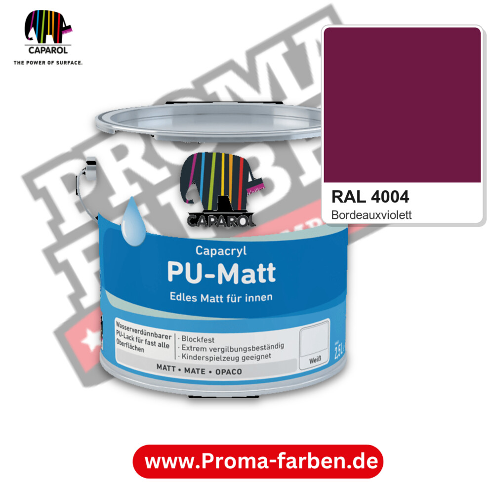 Caparol Capacryl PU-Matt RAL 4004 kaufen Proma Farben Hamburg