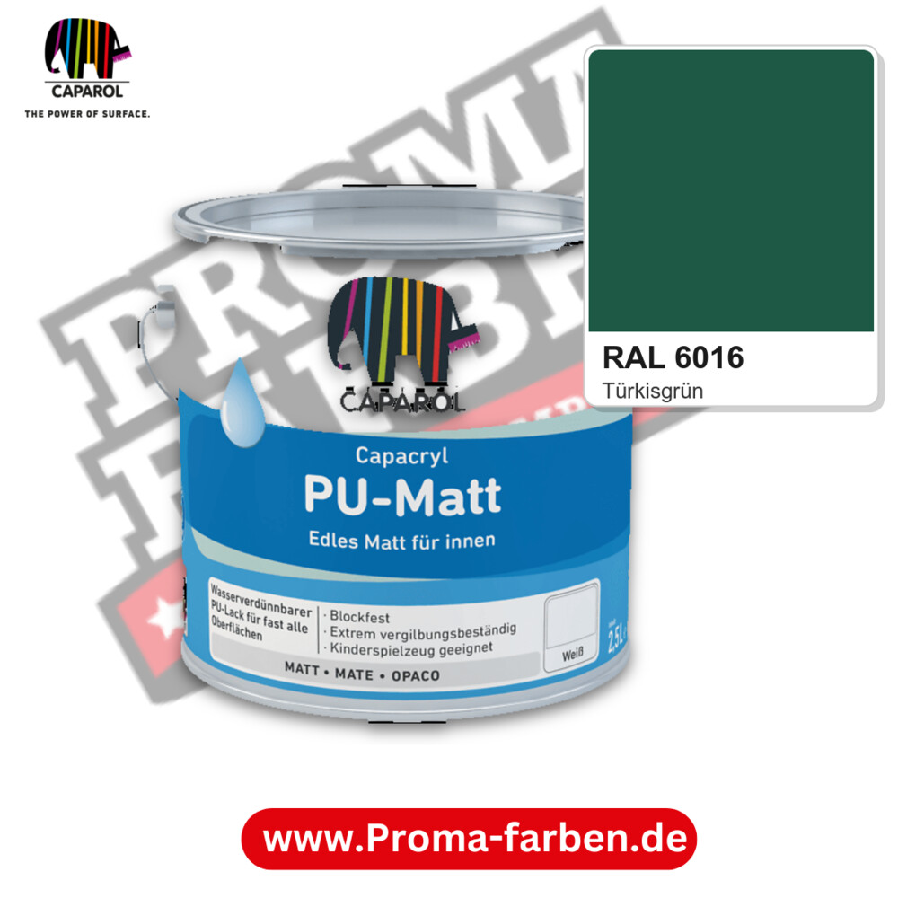 Caparol Capacryl PU-Matt RAL 6016 kaufen Proma Farben Hamburg