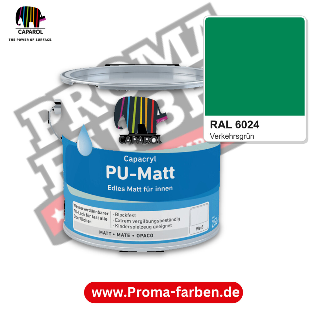 Caparol Capacryl PU-Matt RAL 6024 kaufen Proma Farben Hamburg