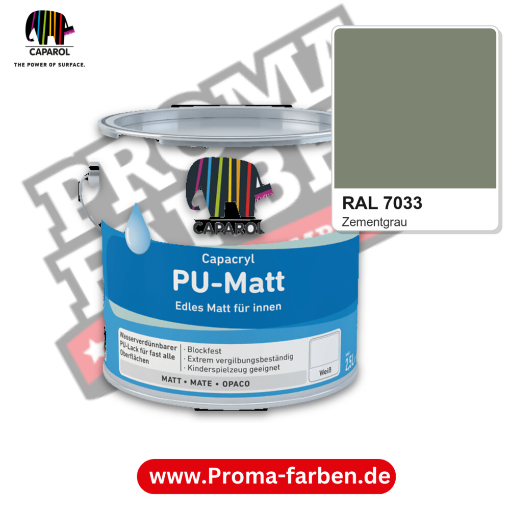 Caparol Capacryl PU-Matt RAL 7033 kaufen Proma Farben Hamburg