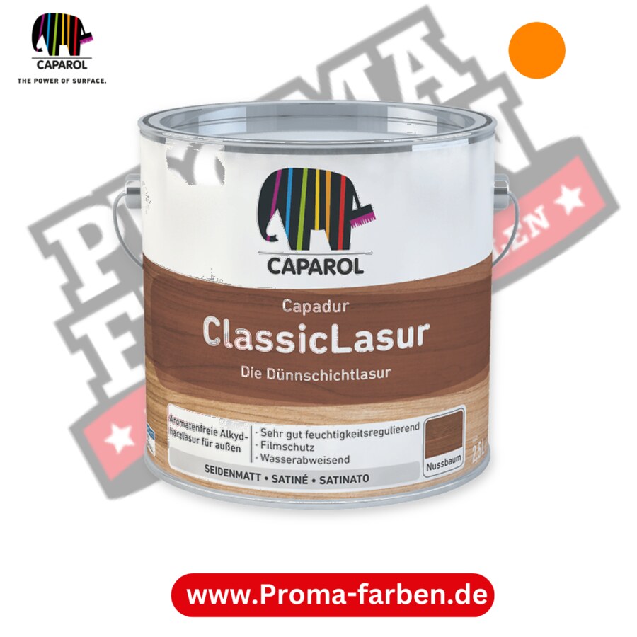 Caparol Capadur ClassicLasur RAL 1028 kaufen Proma Farben Hamburg